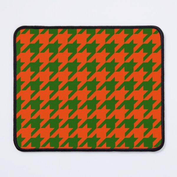 Item preview, Orange Green Houndstooth Check Pattern Design designed and sold by PatternTitan.