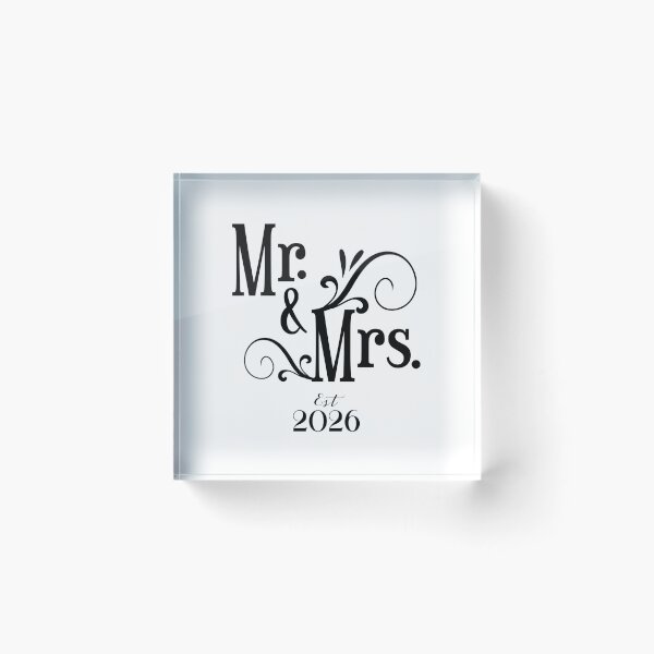 Item preview, Mr & Mrs Est 2026 designed and sold by CreativeEmpires.