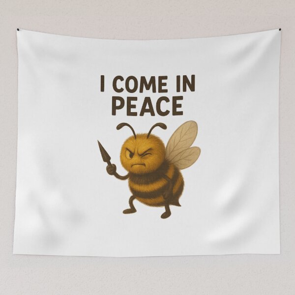 Item preview, I COME IN PEACE designed and sold by Fabrifrank.