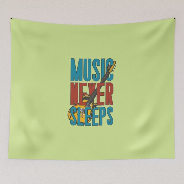 Item preview, Music-Never-Sleeps designed and sold by InesKreiger46.