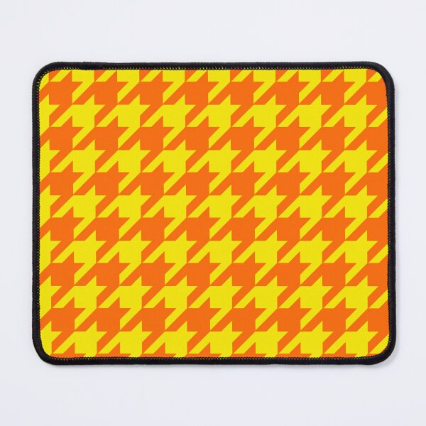 Item preview, Orange Yellow Houndstooth Check Pattern Design designed and sold by PatternTitan.