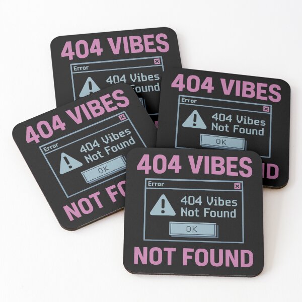 Item preview, 404 Vibes Not Found | Retro Tech Error Meme  designed and sold by BiomortoArts.