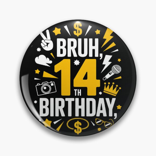 Item preview, Bruh It's My 14th Birthday 14 Year Old Bday Theme Hip Hop  designed and sold by THagBlue.