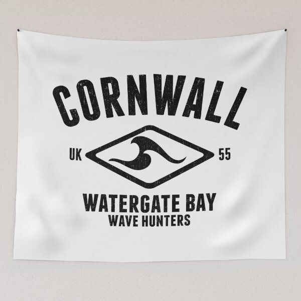 Item preview, CORNWALL UK WATERGATE BAY VINTAGE USED LOOK SURF DESIGN, BY SUBGIRL designed and sold by SUBGIRL.