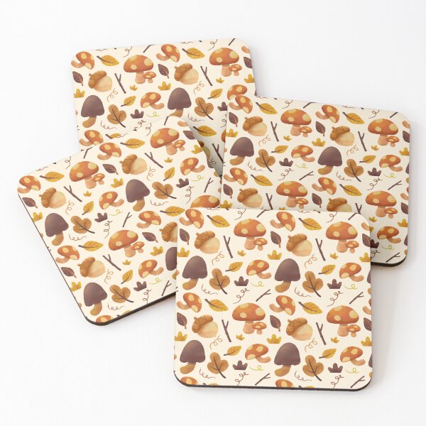 Item preview, Celebrate autumn with fall leaves and mushrooms. designed and sold by The1969Studio.