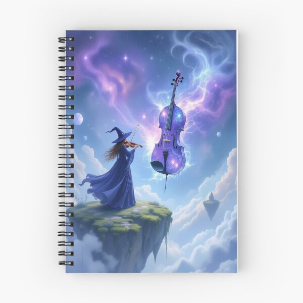 Item preview, Starlight Violin – A solitary witch conjures cosmic music on a drifting island of silence & spellwork designed and sold by FotoworldEdel.