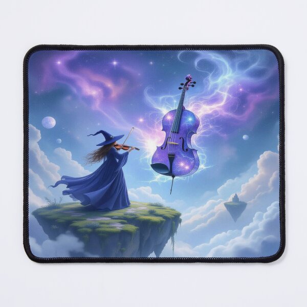 Item preview, Starlight Violin – A solitary witch conjures cosmic music on a drifting island of silence & spellwork designed and sold by FotoworldEdel.