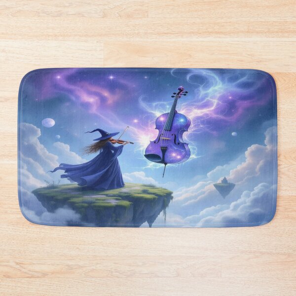 Item preview, Starlight Violin – A solitary witch conjures cosmic music on a drifting island of silence & spellwork designed and sold by FotoworldEdel.