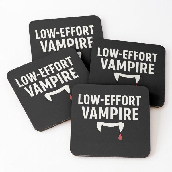 Item preview, Low-Effort Vampire – Funny Minimalist Halloween Design designed and sold by AddictiveDesign.