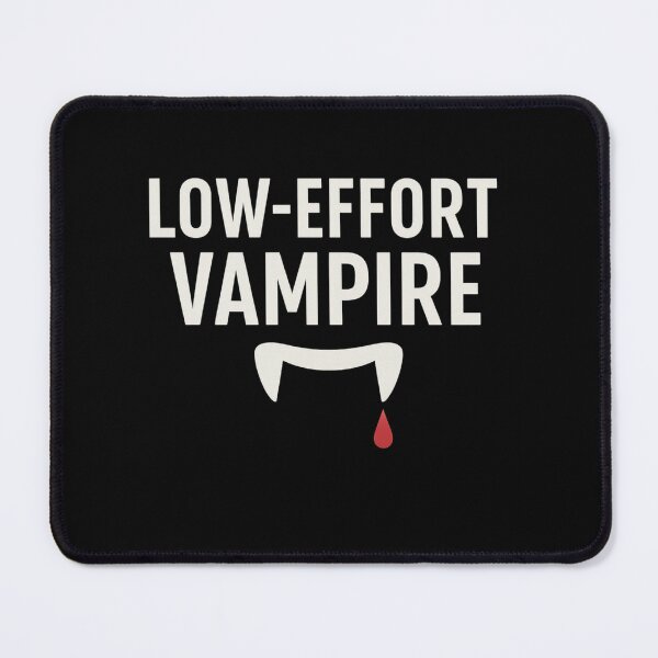 Item preview, Low-Effort Vampire – Funny Minimalist Halloween Design designed and sold by AddictiveDesign.