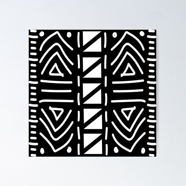 Item preview, Bogolan – Traditional African Pattern Inspired by Malian Fabric designed and sold by Wolagno.