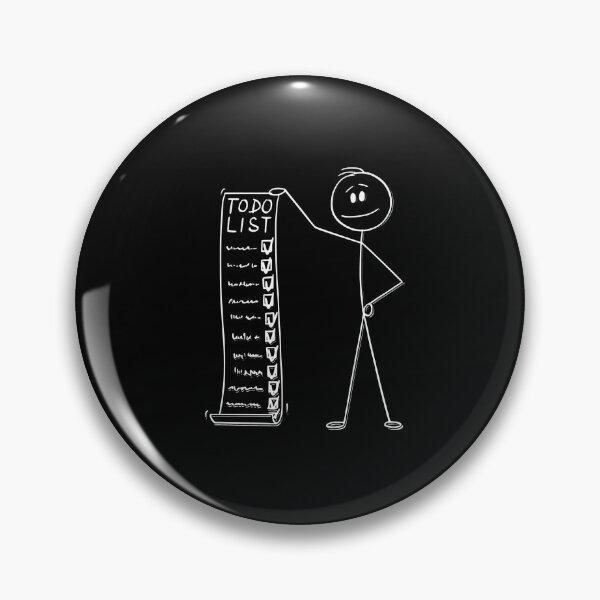 Item preview, Completed To-Do List Stickman designed and sold by Khadigadesings.