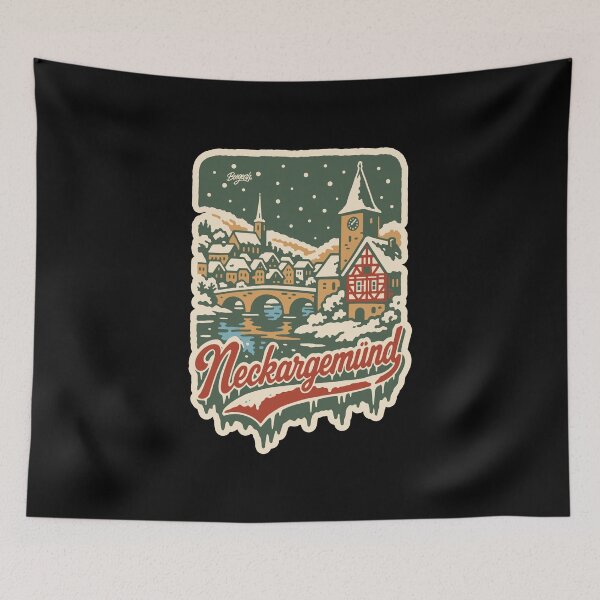 Item preview, Neckargemünd Winter Landscape designed and sold by Boogosh.