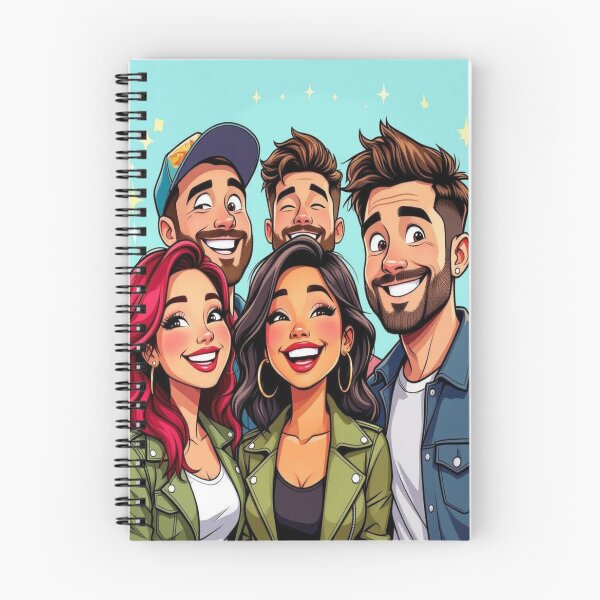 Item preview, DolledUp -Sparkling Togetherness – Cartoon vibes with five friends, united in joy, style & shared laughter designed and sold by FotoworldEdel.
