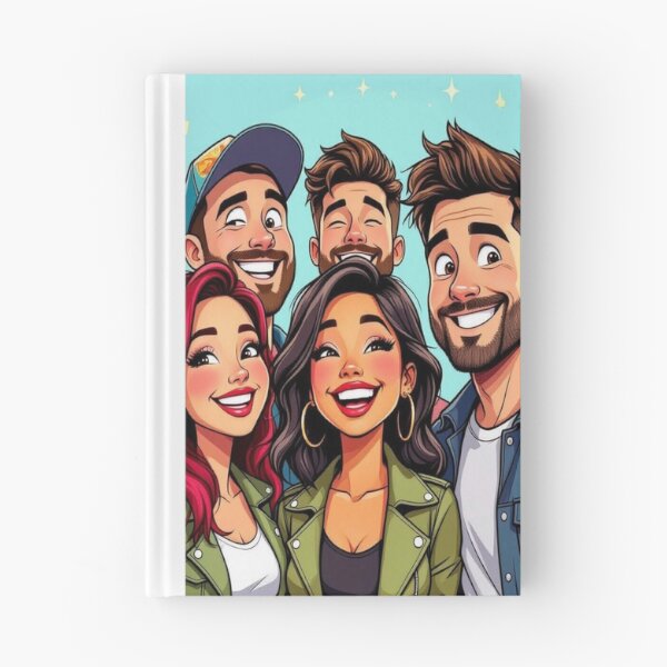 Item preview, DolledUp -Sparkling Togetherness – Cartoon vibes with five friends, united in joy, style & shared laughter designed and sold by FotoworldEdel.