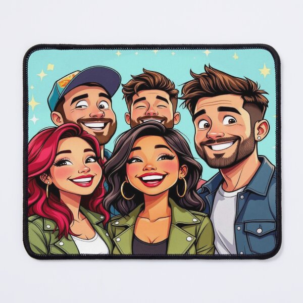 Item preview, DolledUp -Sparkling Togetherness – Cartoon vibes with five friends, united in joy, style & shared laughter designed and sold by FotoworldEdel.
