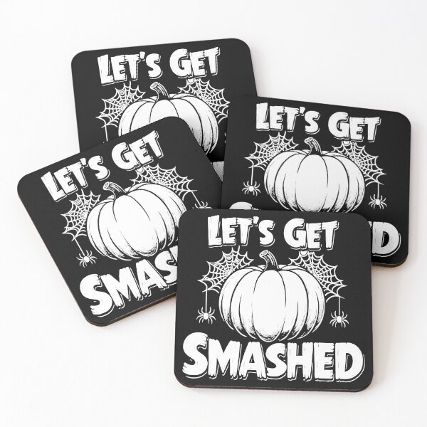 Item preview, Let’s Get Smashed – Funny Halloween Pumpkin Design designed and sold by DariusZD.