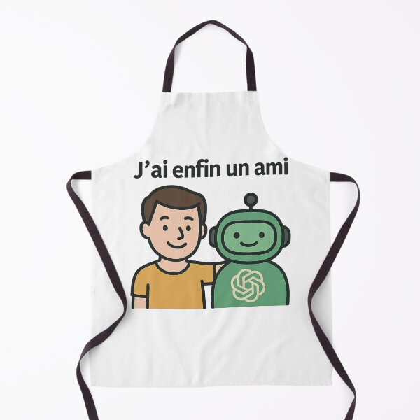 Item preview, I Finally Have a Friend – Funny AI Design | Chatbot & Human Friendship designed and sold by JonathanP514.