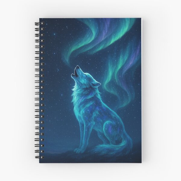 Item preview, El lobo de la aurora boreal designed and sold by MindprintStudio.