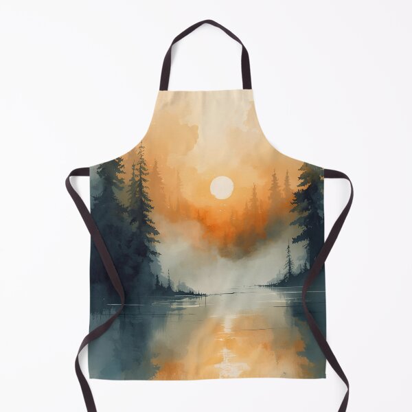 Item preview, Sunset at the lake in crimson designed and sold by Anisha  Vaz.
