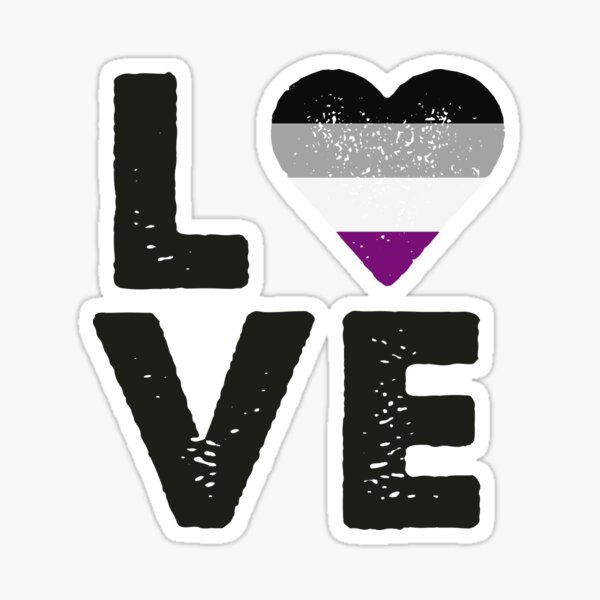 Asexual Love Vintage Heart Asexuality Pride Flag Sticker By Thequeershop Redbubble 2910