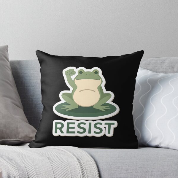 Artikelvorschau, Resist – Minimalistisches Froschdesign entworfen und verkauft von Merch By Style.