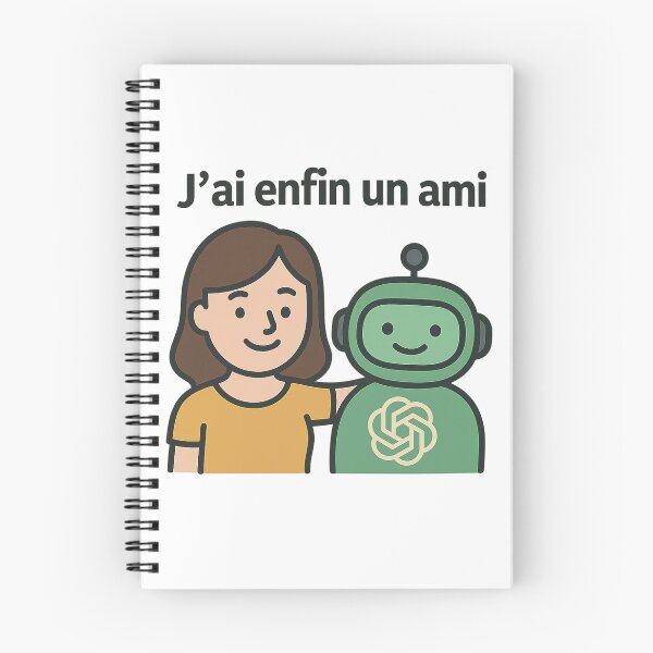 Item preview, I Finally Have a FriendVF – Funny AI Design | Chatbot & Human Friendship designed and sold by JonathanP514.
