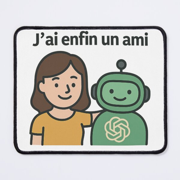 Item preview, I Finally Have a FriendVF – Funny AI Design | Chatbot & Human Friendship designed and sold by JonathanP514.