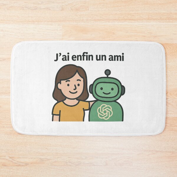 Item preview, I Finally Have a FriendVF – Funny AI Design | Chatbot & Human Friendship designed and sold by JonathanP514.