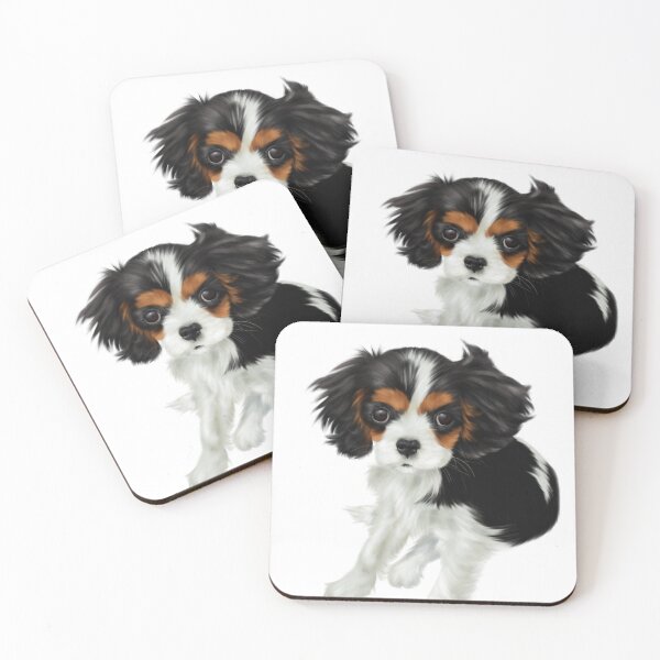 Item preview, Puppy Cavalier King Charles Spaniel designed and sold by SabinasArts.