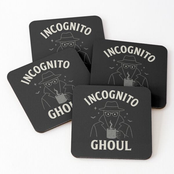 Item preview, Incognito Ghoul – Funny Halloween Noir Coffee Design designed and sold by AddictiveDesign.