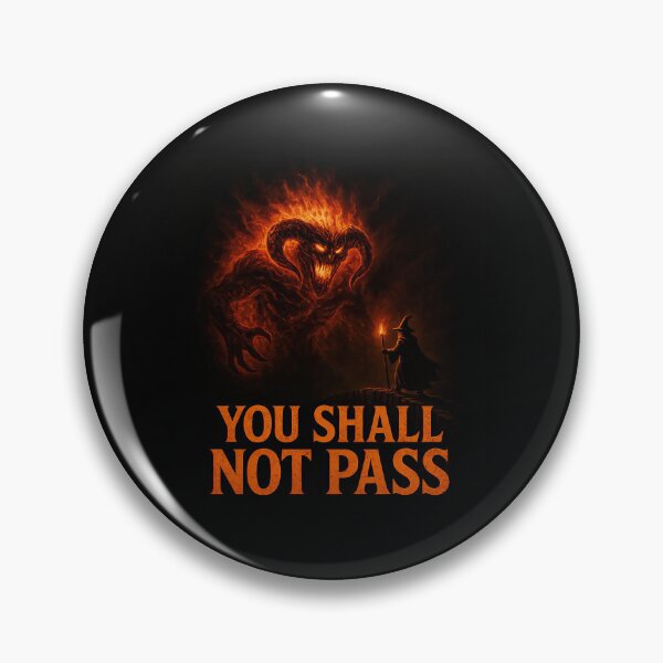 Item preview, You Shall Not Pass Funny Wizard Quote designed and sold by Retr0Tshirts.