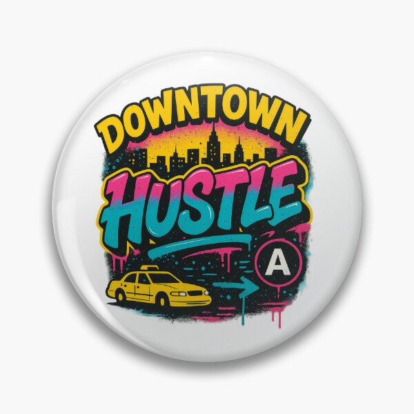 Item preview, Downtown Hustle – NYC Street Vibes Tee designed and sold by bisha.
