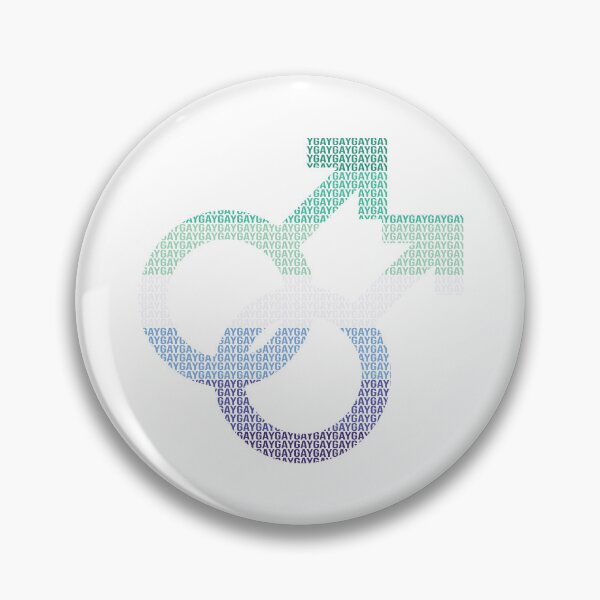 Item preview, Typographic Gay Pride Mars Symbol (MLM) designed and sold by RyanGDesign.
