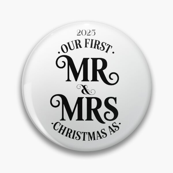 Item preview, Our First Christmas as Mr & Mrs 2025 designed and sold by CreativeEmpires.
