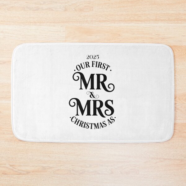Item preview, Our First Christmas as Mr & Mrs 2025 designed and sold by CreativeEmpires.