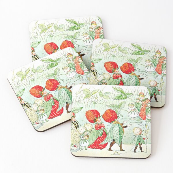 Item preview, Elsa Beskow Strawberry King and Queen designed and sold by Deannaboh.