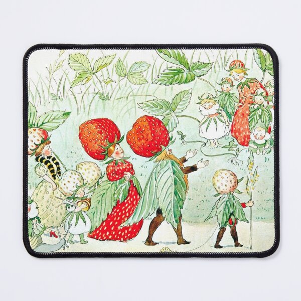 Item preview, Elsa Beskow Strawberry King and Queen designed and sold by Deannaboh.