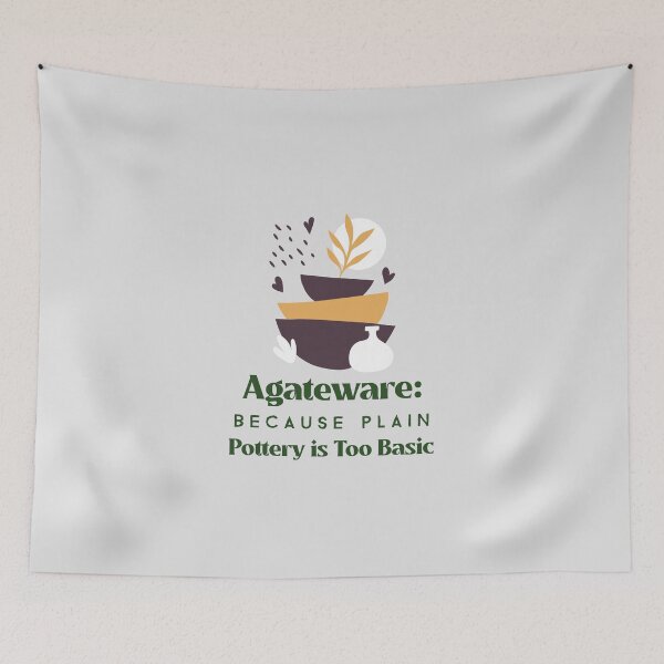 Item preview, Agateware: Because Plain Pottery is Too Basic - Agateware Pottery designed and sold by TaurusC95.