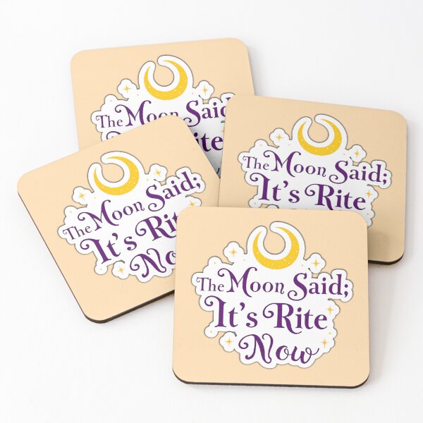 Item preview, The Moon Said: It’s Rite Now — Witchy Aesthetic Celestial Quote Design designed and sold by Aileen404.