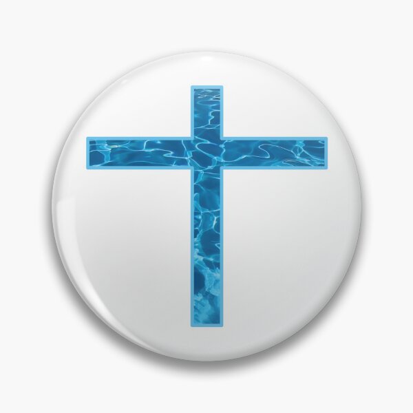 Item preview, Heavenly Pure Water Blue Cross designed and sold by Brainstorming99.