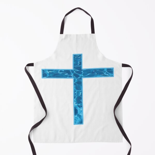 Item preview, Heavenly Pure Water Blue Cross designed and sold by Brainstorming99.