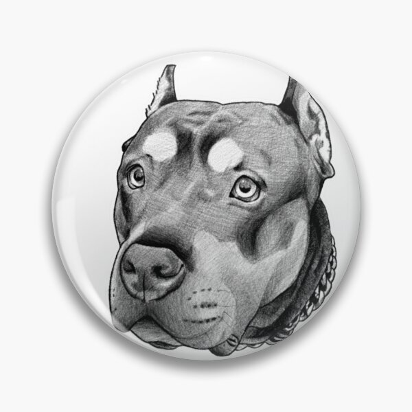 Item preview, V dog biro drawing in black  designed and sold by etchtattz.