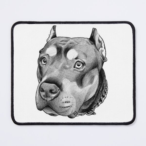 Item preview, V dog biro drawing in black  designed and sold by etchtattz.
