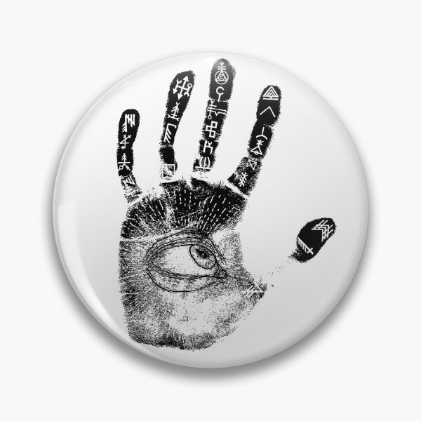 Item preview, All Seeing Eye - Esoteric Hand Print in Black Ink designed and sold by 8thSin.