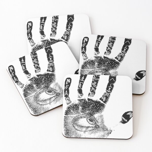 Item preview, All Seeing Eye - Esoteric Hand Print in Black Ink designed and sold by 8thSin.