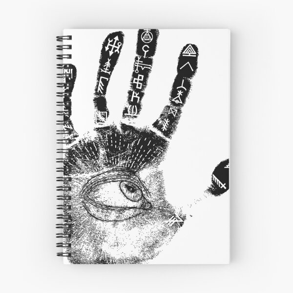 Item preview, All Seeing Eye - Esoteric Hand Print in Black Ink designed and sold by 8thSin.