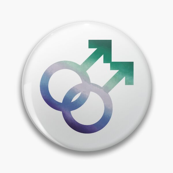 Item preview, Abstract Watercolour Gay Pride Mars Symbol (MLM) designed and sold by RyanGDesign.