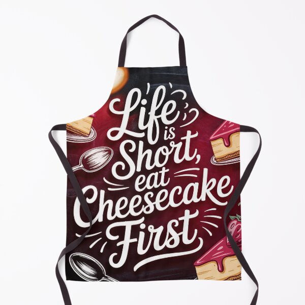 Item preview, Cheesecake First: A Delicious Reminder to Savor Life designed and sold by ForeverPrintsOK.