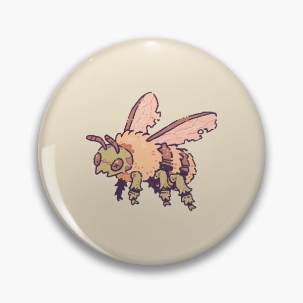 Item preview, Zombie Bee Zombee, pastel cartoon undead bumblebee illustration designed and sold by Magnificent Lizard.
